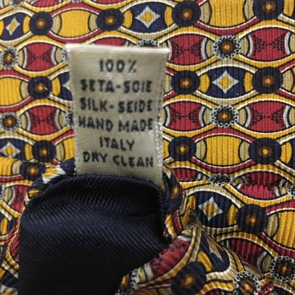 J. McLaughlin 100% Silk‎ Tie Men’s Handmade in Italy